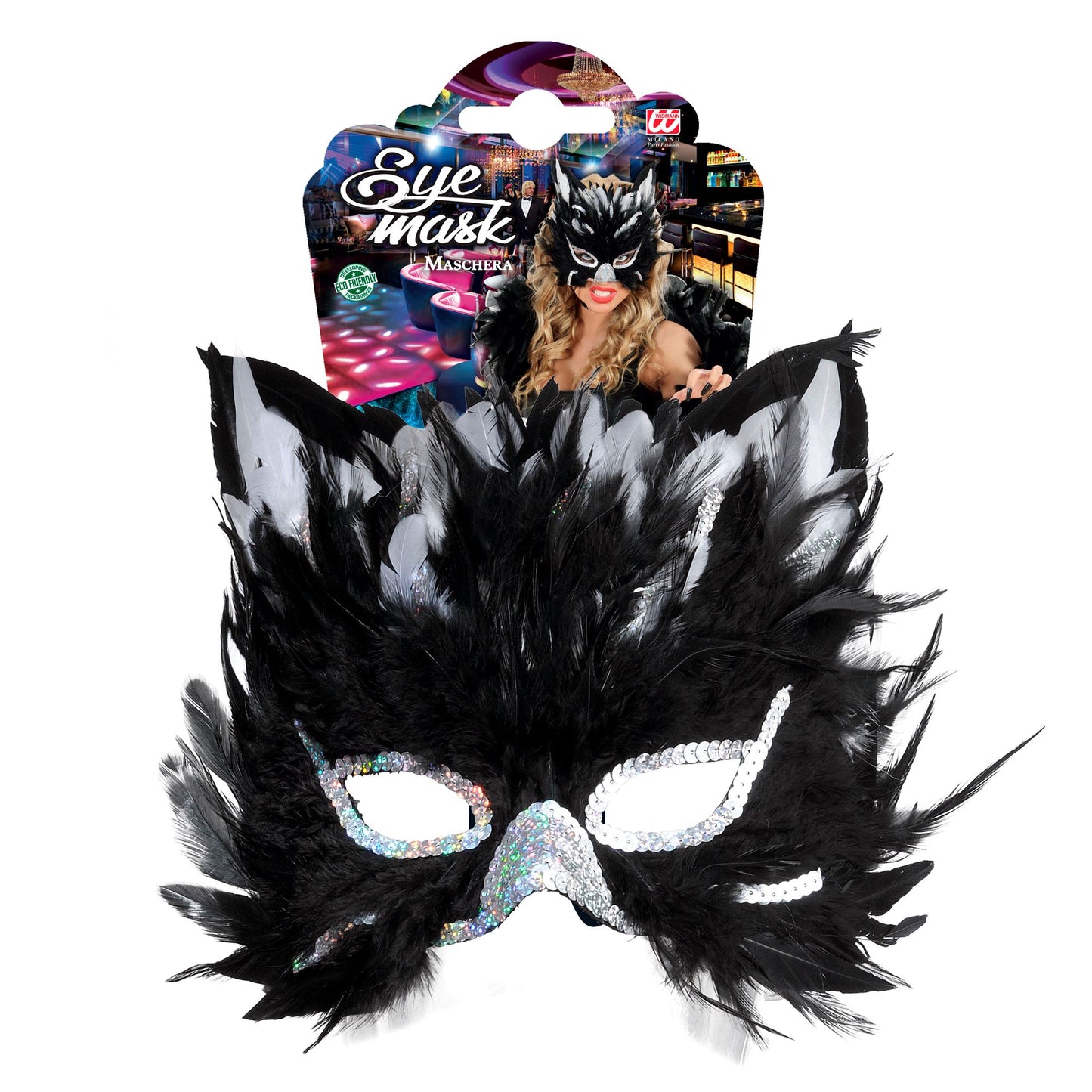"KATZE FEDERMASKE" – Detailansicht