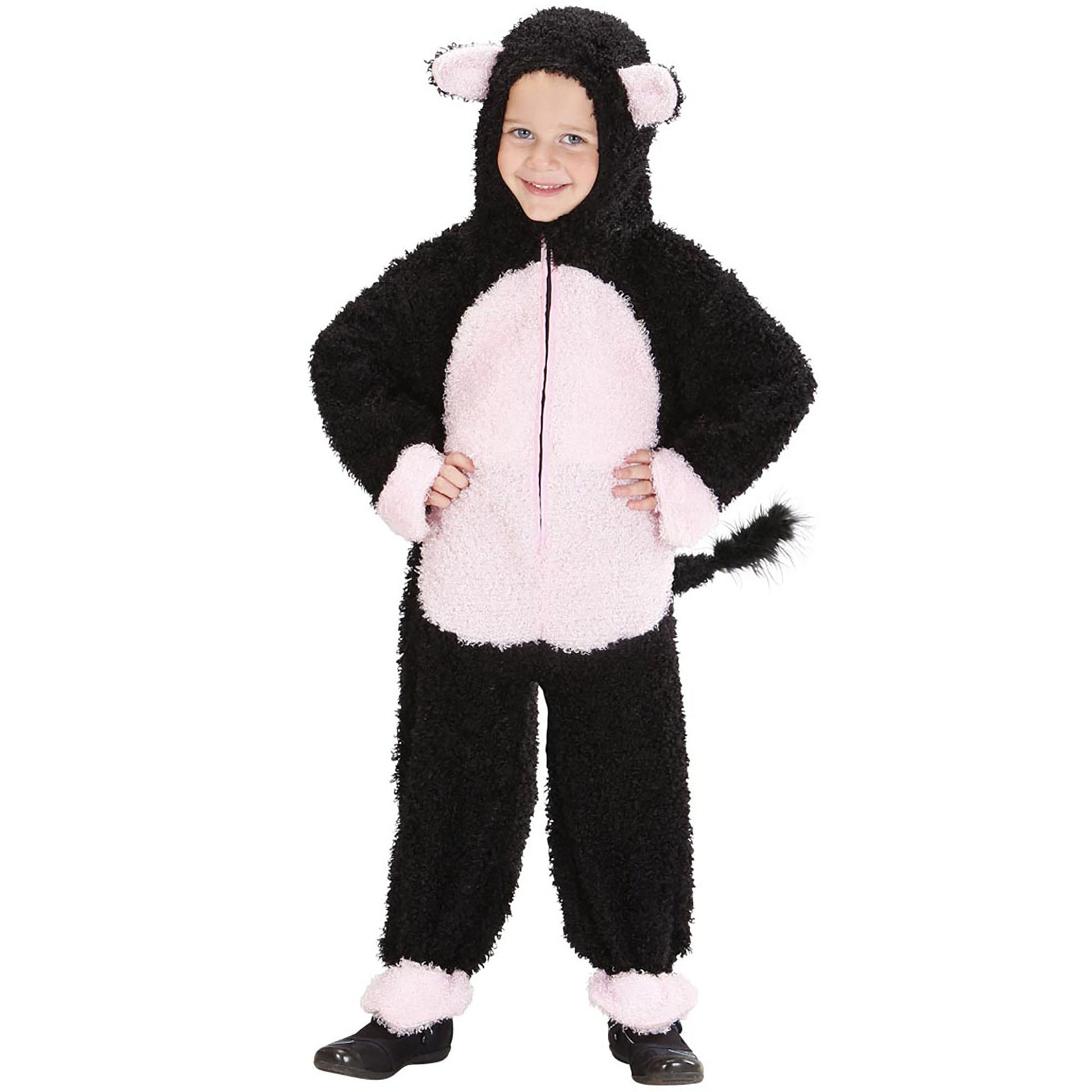 "KATZE FUZZY" (Overall mit Kapuze) – Vorderansicht