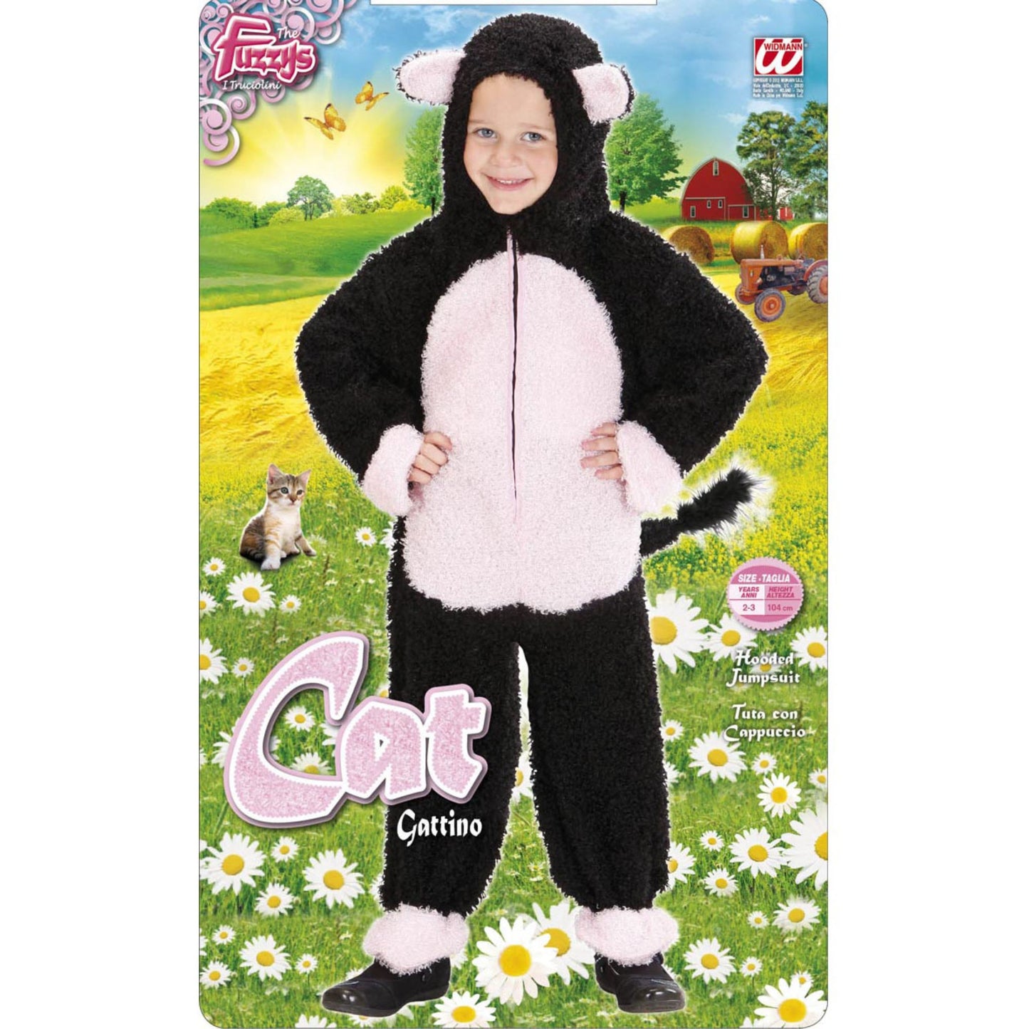 "KATZE FUZZY" (Overall mit Kapuze) – Detailansicht