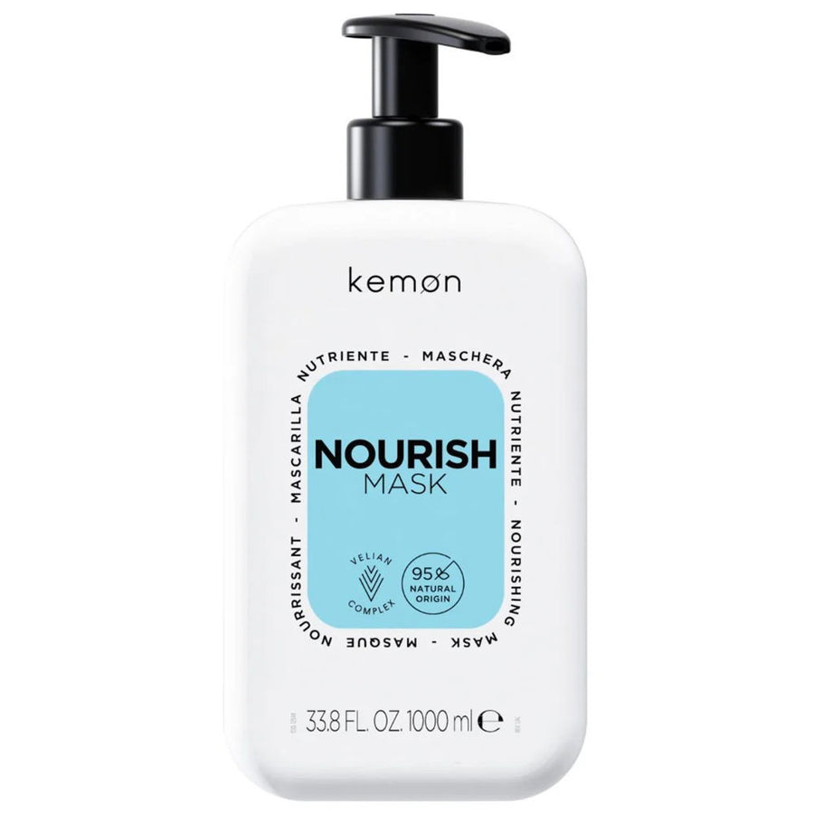 Kemon Kemon, Nourish Nourishing, Haarbehandlungs-Crememaske, Hydratisierend, 1000 ml Regular