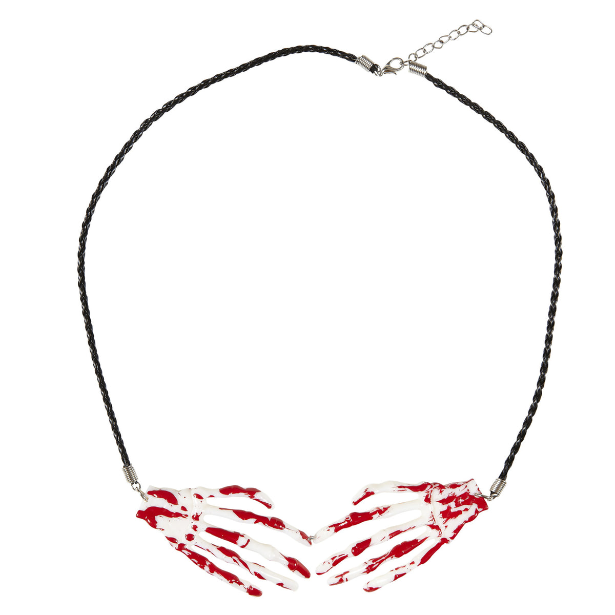 "KETTE MIT BLUTIGER SKELETTHAND" – Vorderansicht