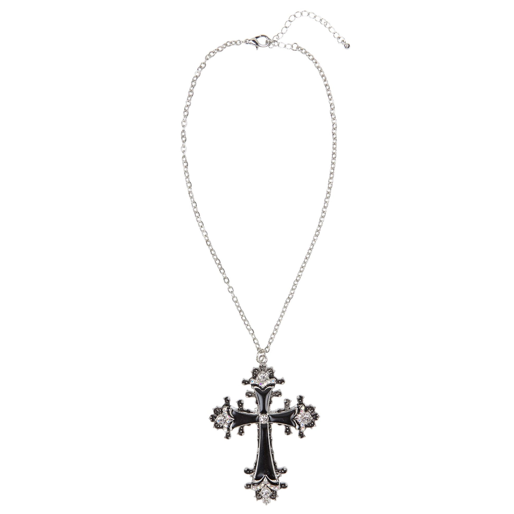 "KETTE MIT SCHWARZEM STRASSKREUZ" – Detailansicht