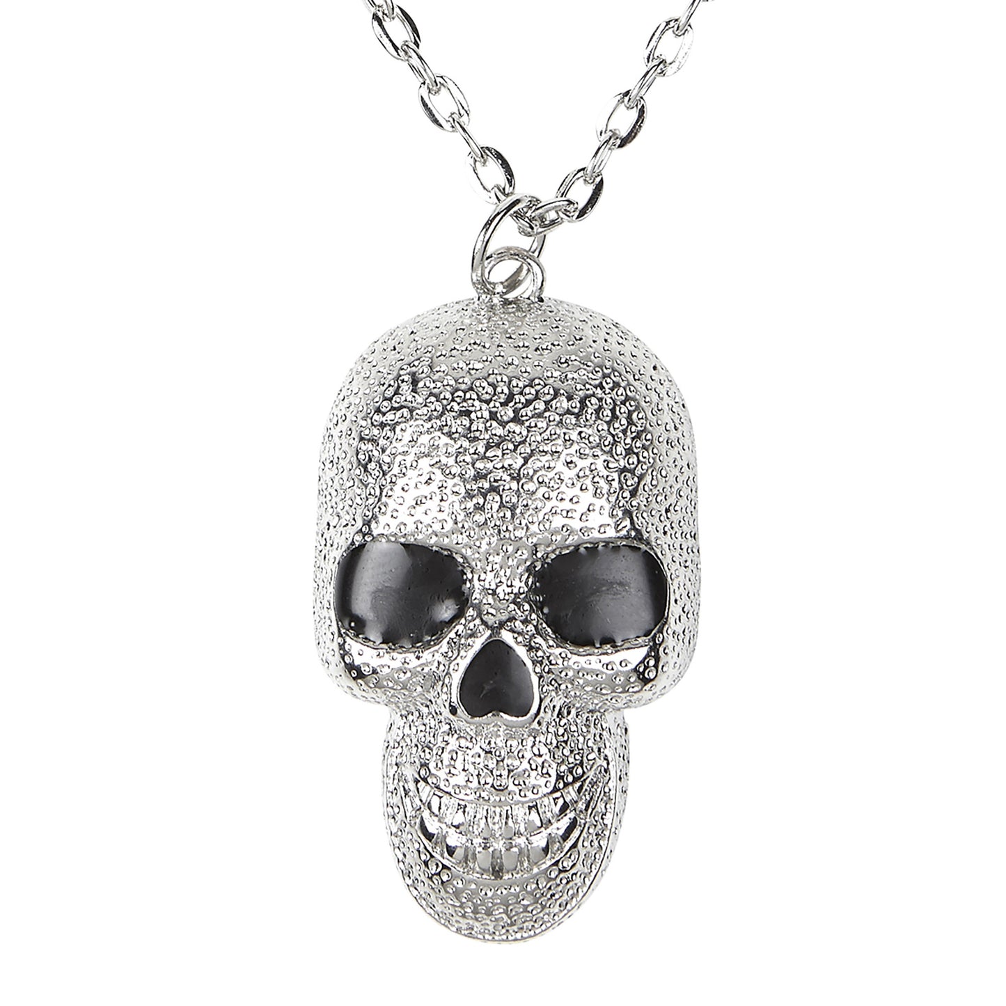 "KETTE MIT SILBERNEM TOTENKOPF" – Vorderansicht