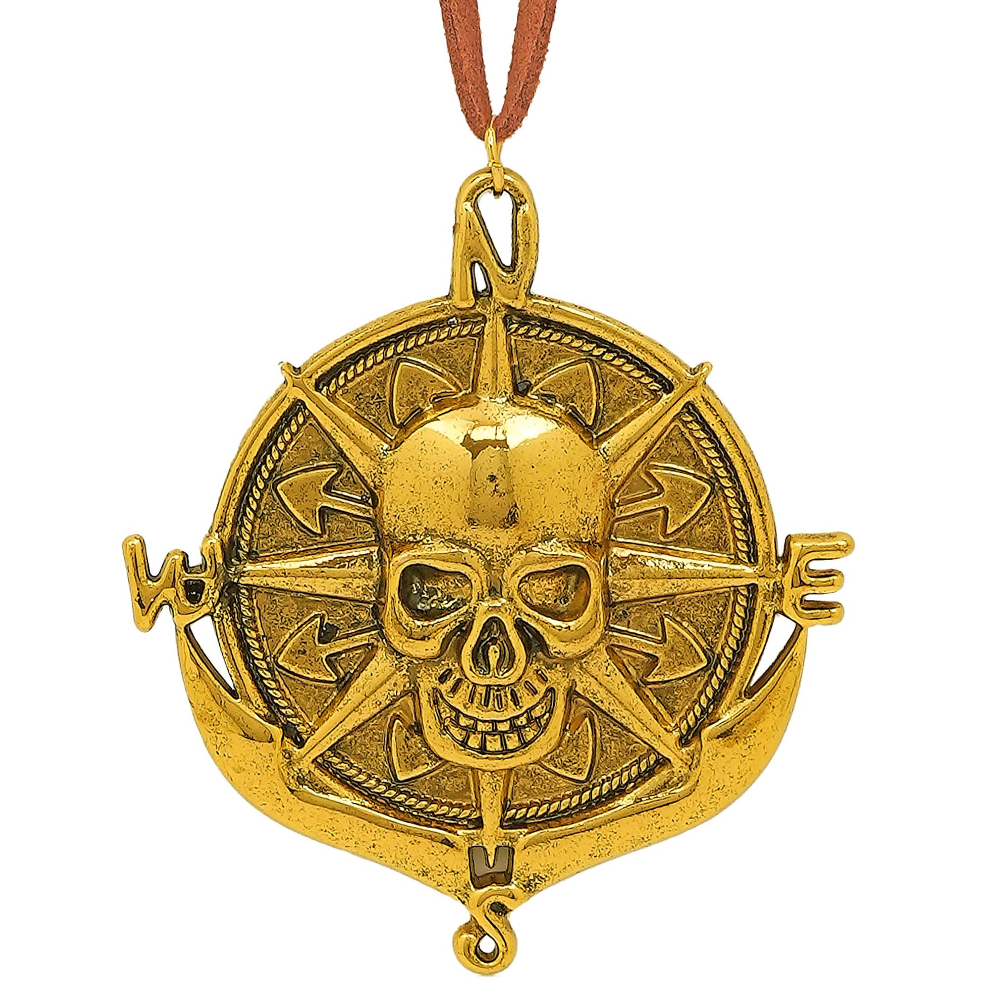 "KETTE MT PIRATEN TOTENKOPF MEDAILLON" – Vorderansicht