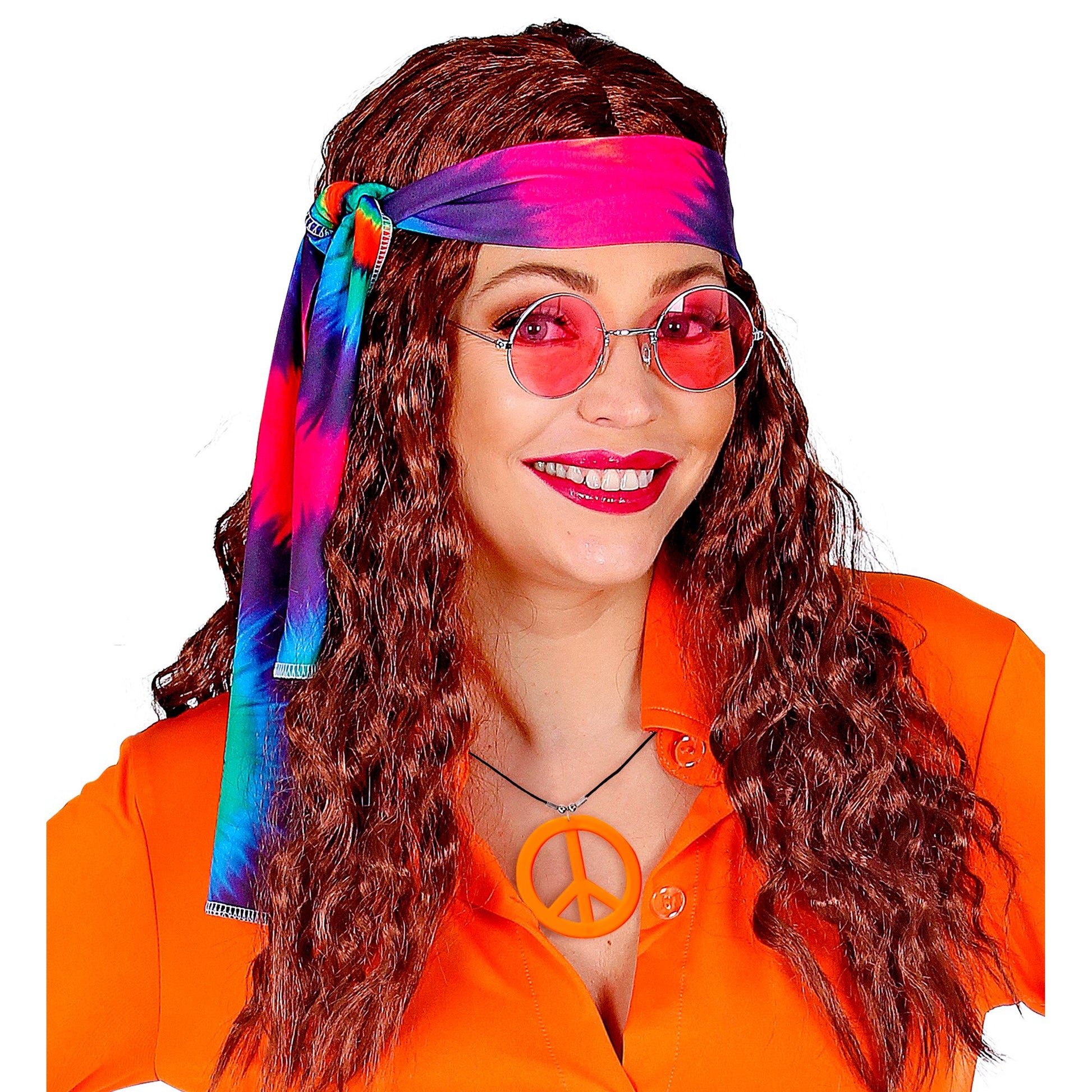 "KETTE PEACEZEICHEN NEON ORANGE" – Ansicht 4