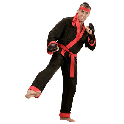 "KICK BOXER" (Oberteil, Hose, Gürtel, Stirnband, Boxhandschuhe) – Detailansicht