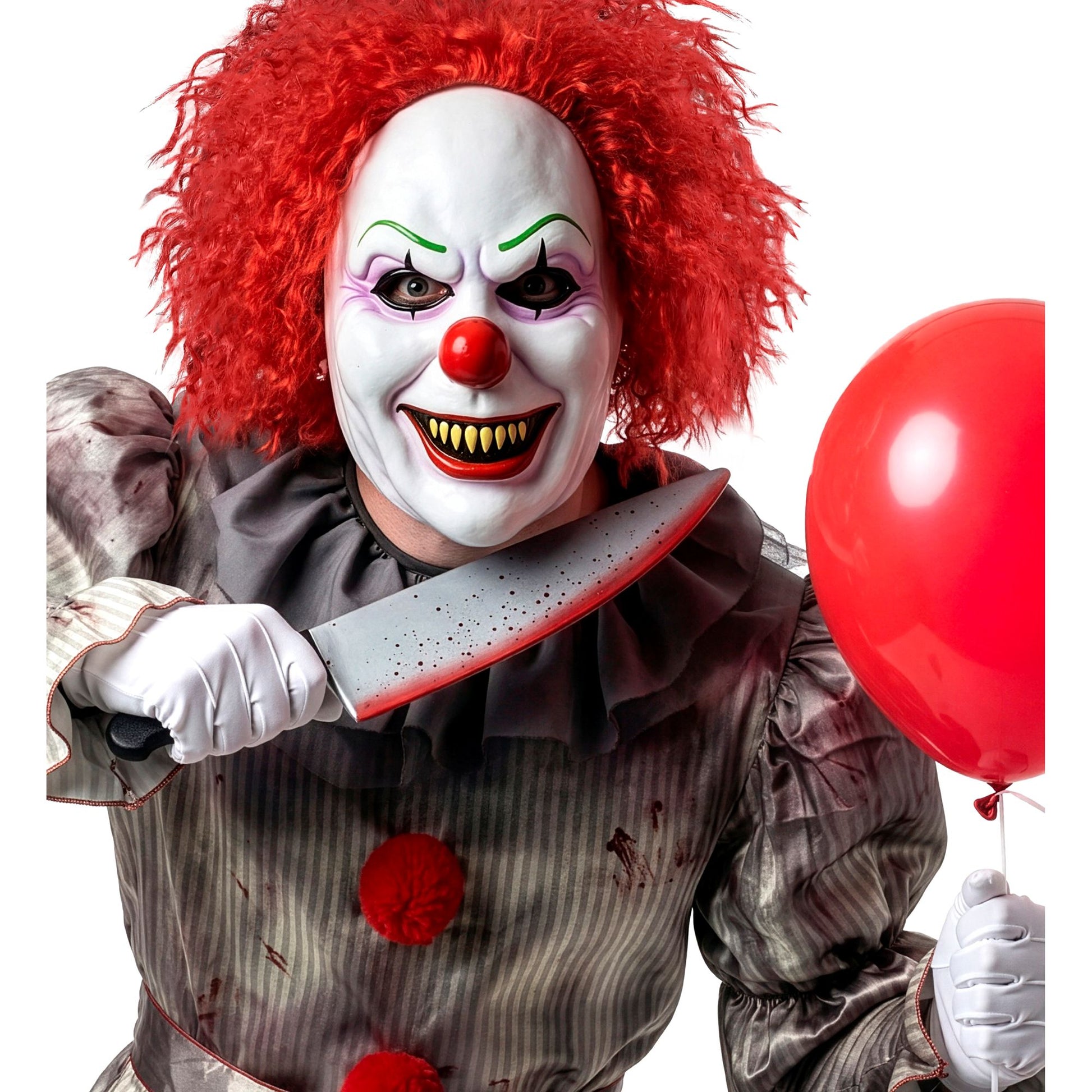 "KILLER CLOWN MASKE AUS LATEX" – Ansicht 3