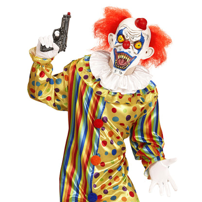 "KILLER CLOWN MASKE MIT HAAREN UND MINIHUT" – Ansicht 3