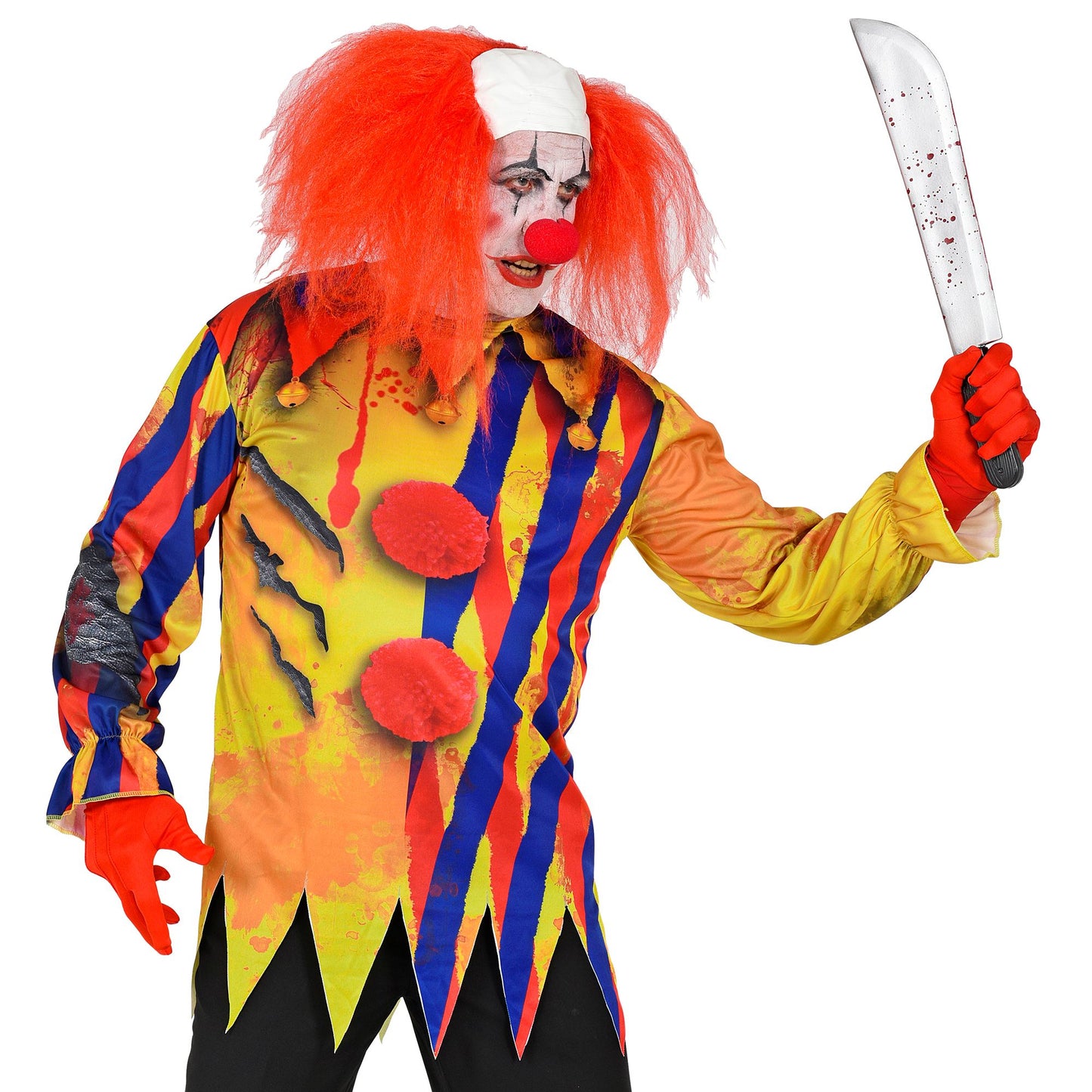 "KILLERCLOWN" (fotorealistisch bedrucktes Langarmshirt) – Ansicht 3
