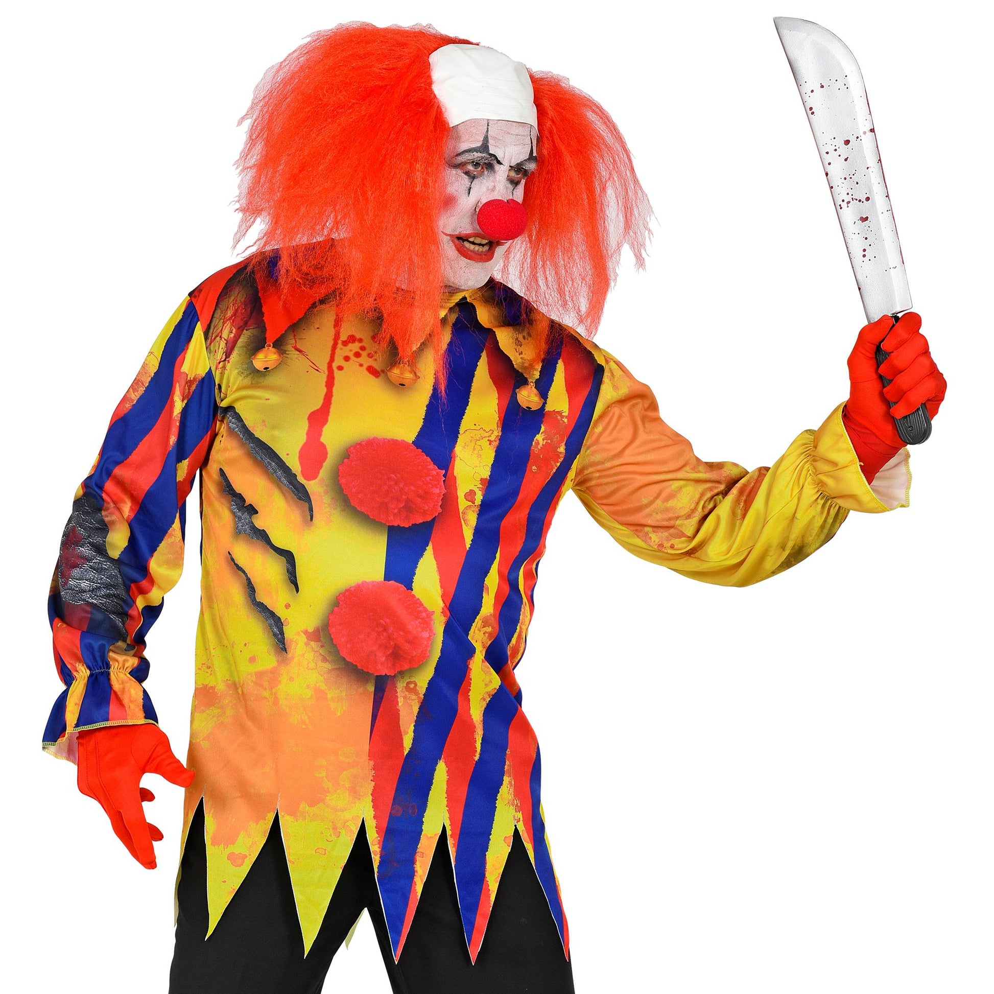 "KILLERCLOWN" (fotorealistisch bedrucktes Langarmshirt) – Ansicht 3