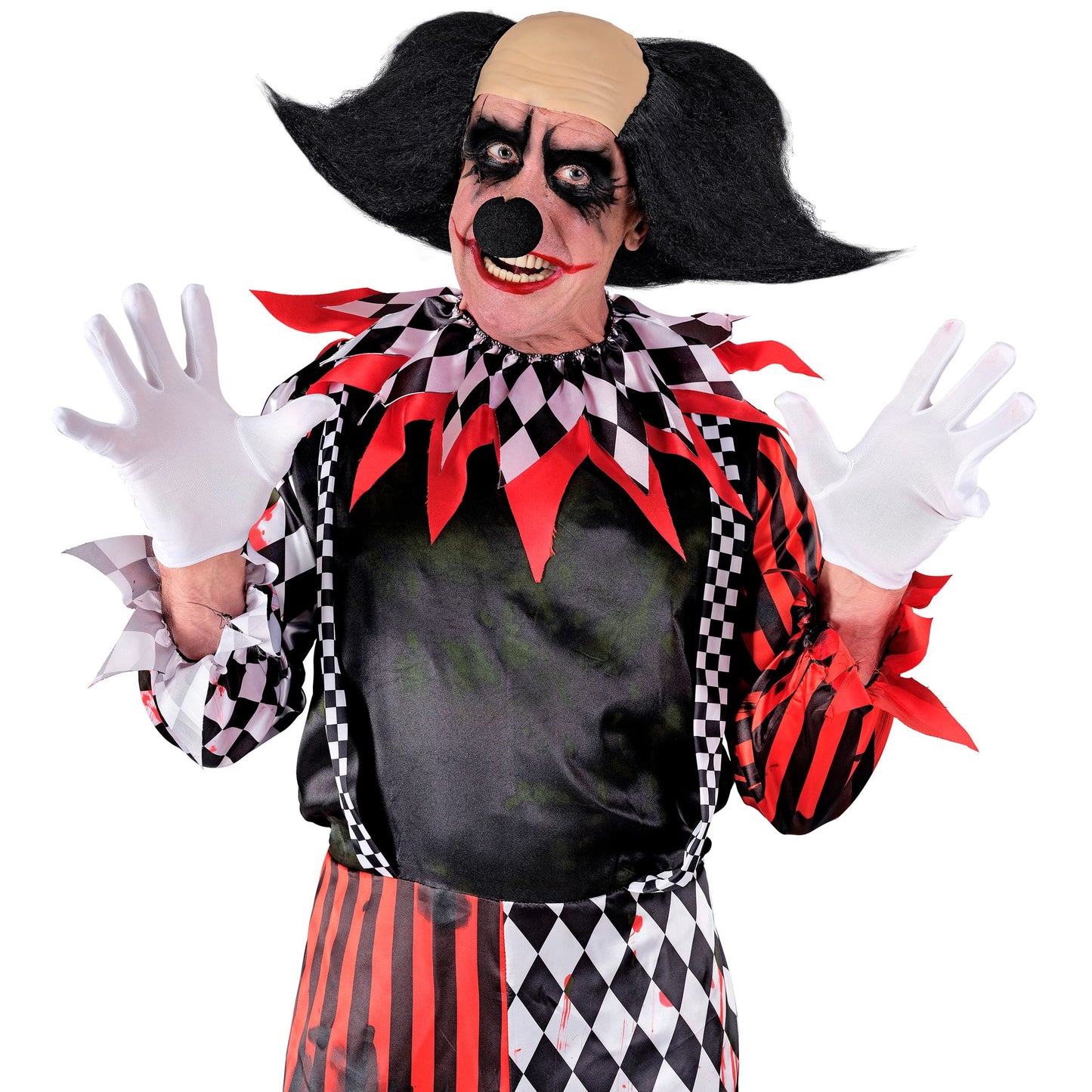 "KILLERCLOWN GLATZE MIT SCHWARZEN HAAREN" in Box – Detailansicht