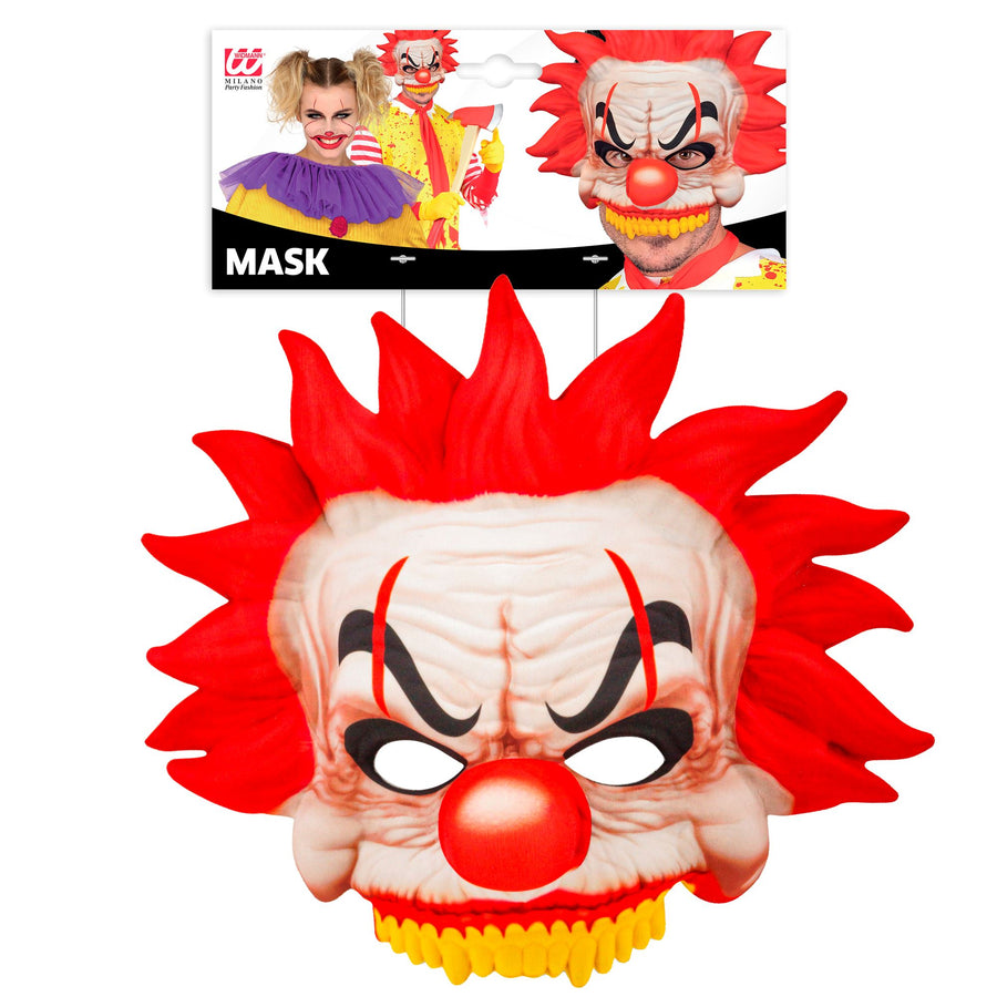 "KILLERCLOWN MASKE KINNLOS AUS STOFF" – Detailansicht