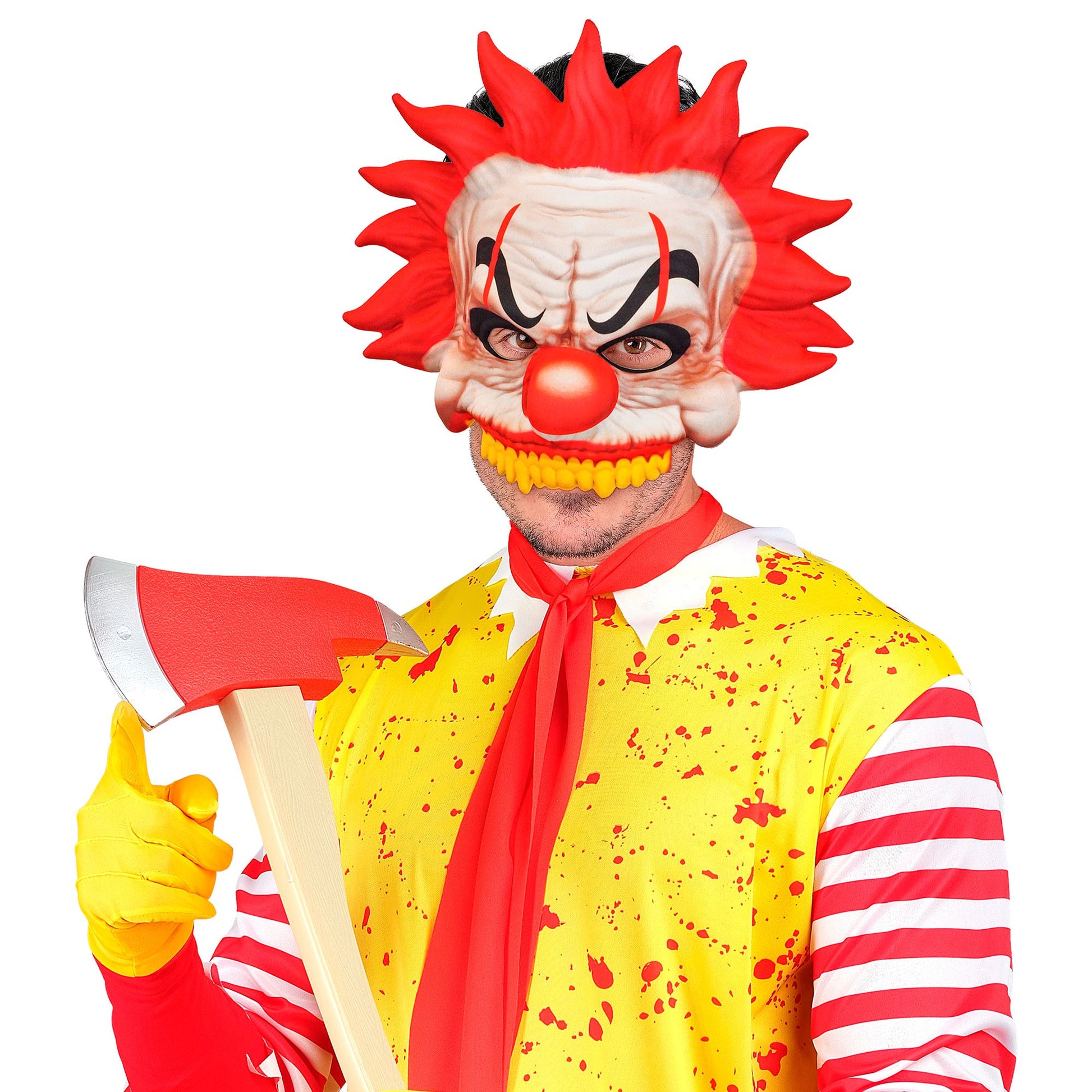"KILLERCLOWN MASKE KINNLOS AUS STOFF" – Ansicht 5