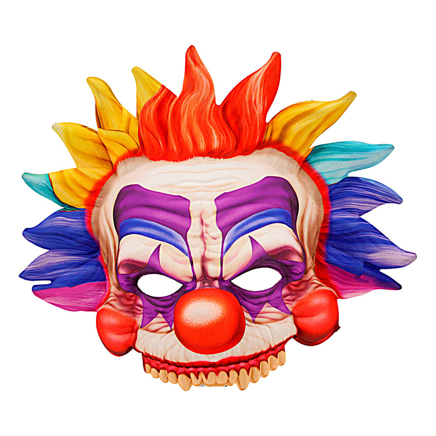 "KILLERCLOWN MASKE KINNLOS AUS STOFF" – Vorderansicht