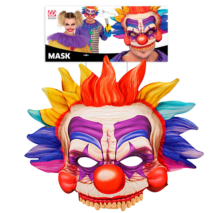 "KILLERCLOWN MASKE KINNLOS AUS STOFF" – Detailansicht