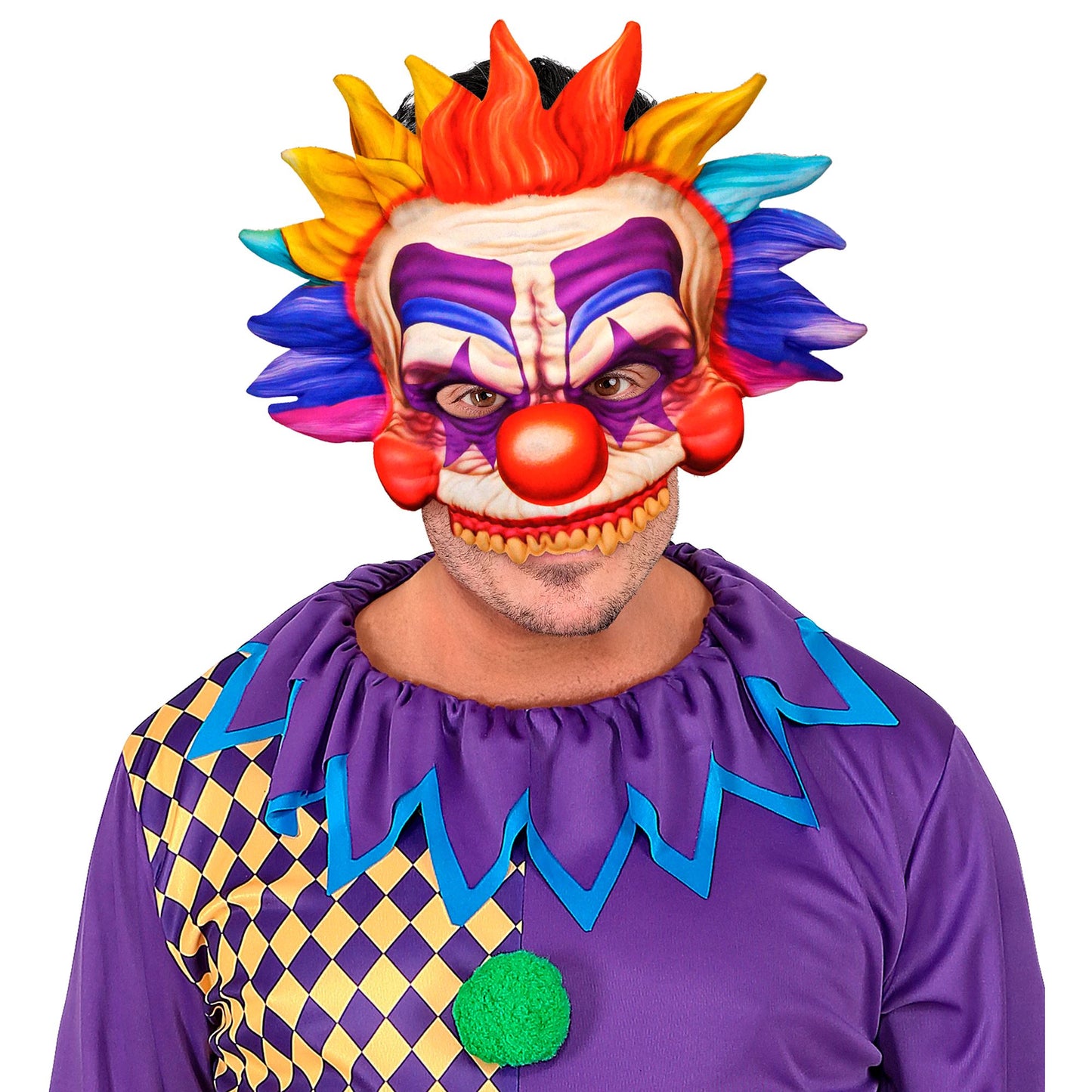 "KILLERCLOWN MASKE KINNLOS AUS STOFF" – Ansicht 4