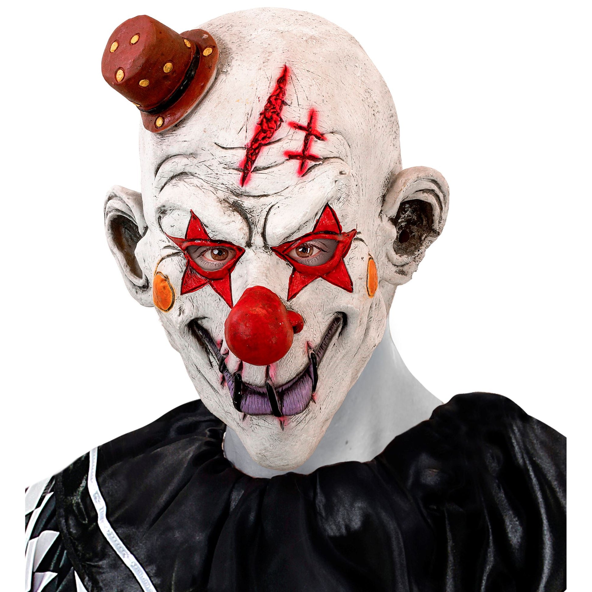 "KILLERCLOWN VOLLKOPFMASKE MIT MINIHUT" – Ansicht 3