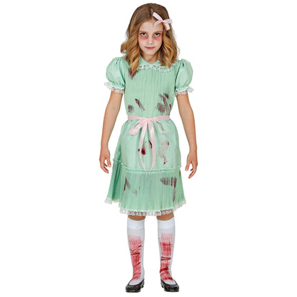 "KILLERPUPPE" (Kleid, Gürtel, Strümpfe) – Vorderansicht