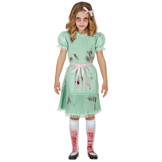 "KILLERPUPPE" (Kleid, Gürtel, Strümpfe) – Vorderansicht
