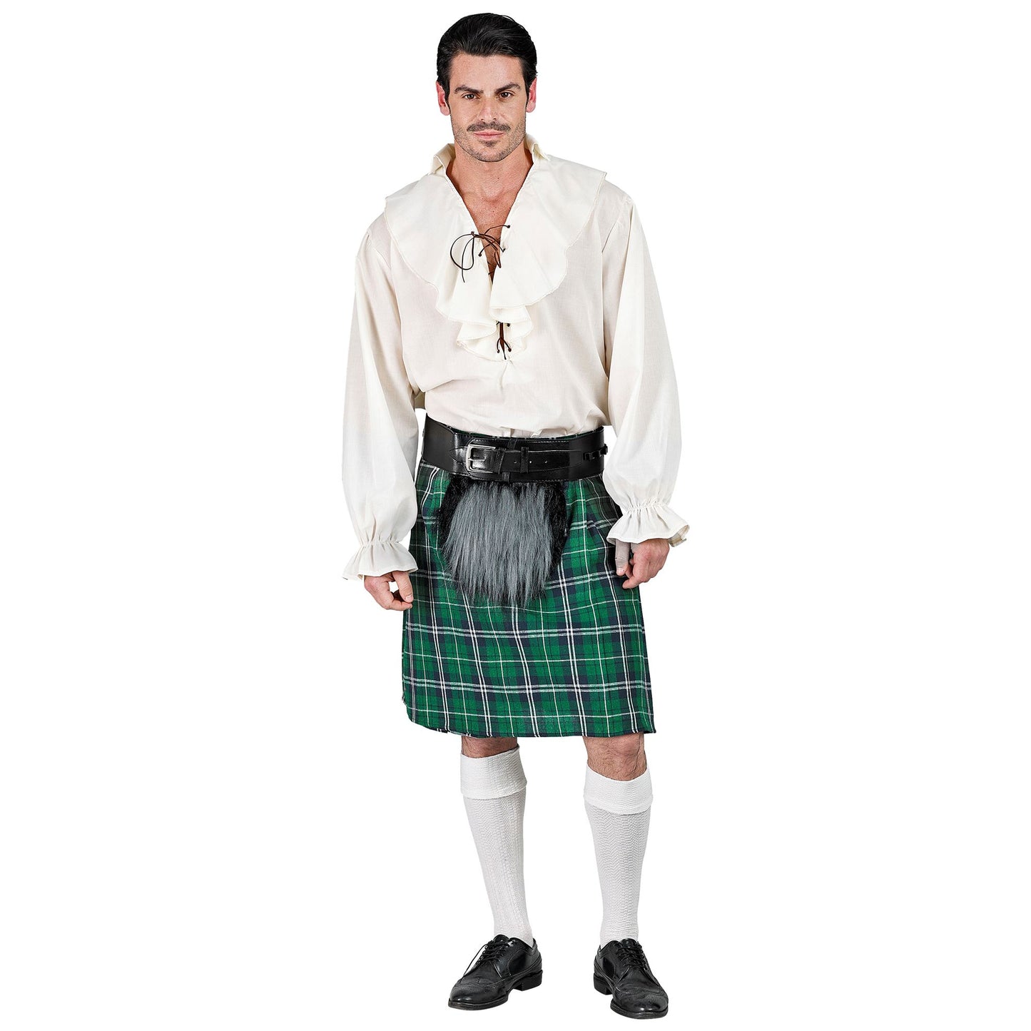 "KILT MIT FELLTASCHE" größenverstellbar von S bis XL – Detailansicht