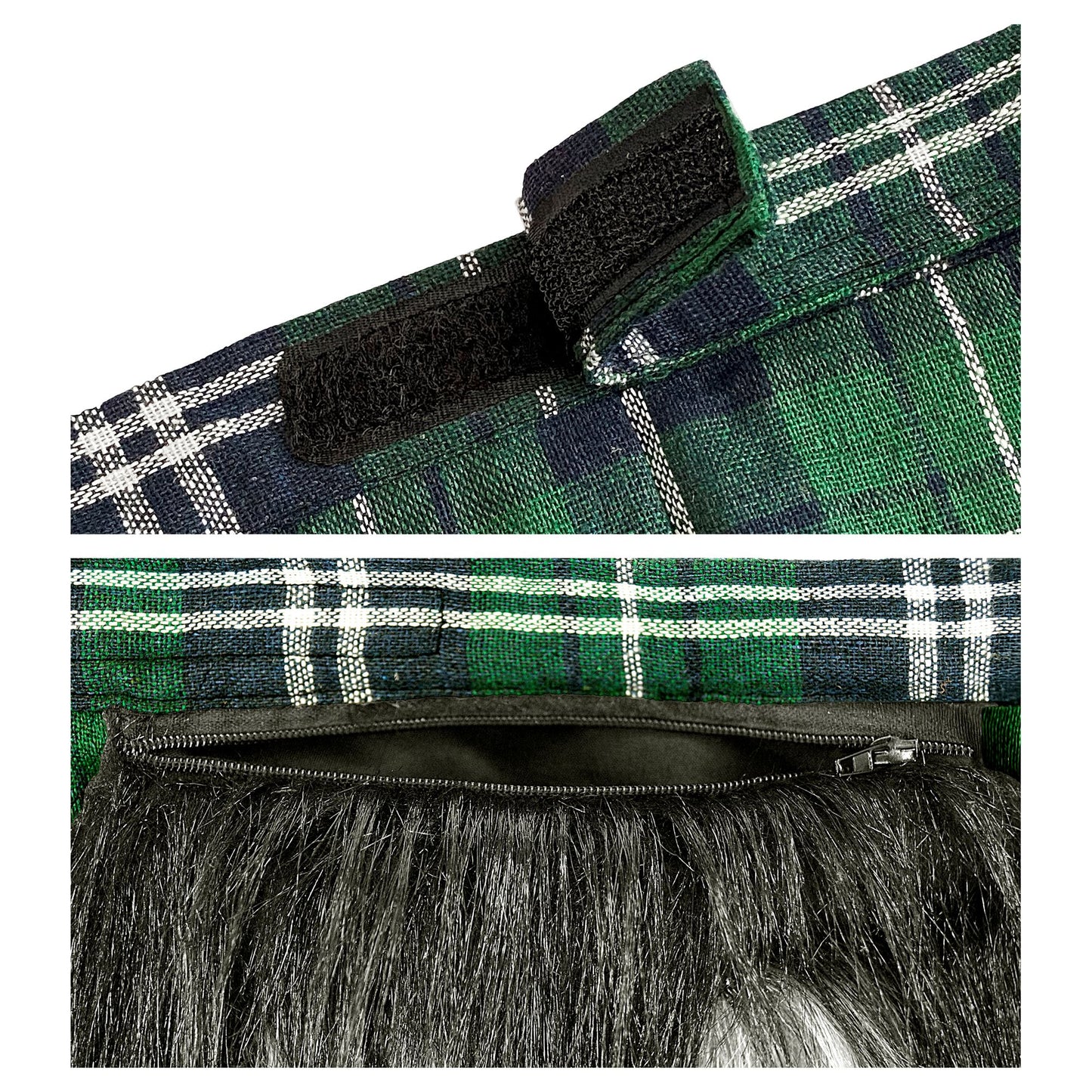 "KILT MIT FELLTASCHE" größenverstellbar von S bis XL – Ansicht 4