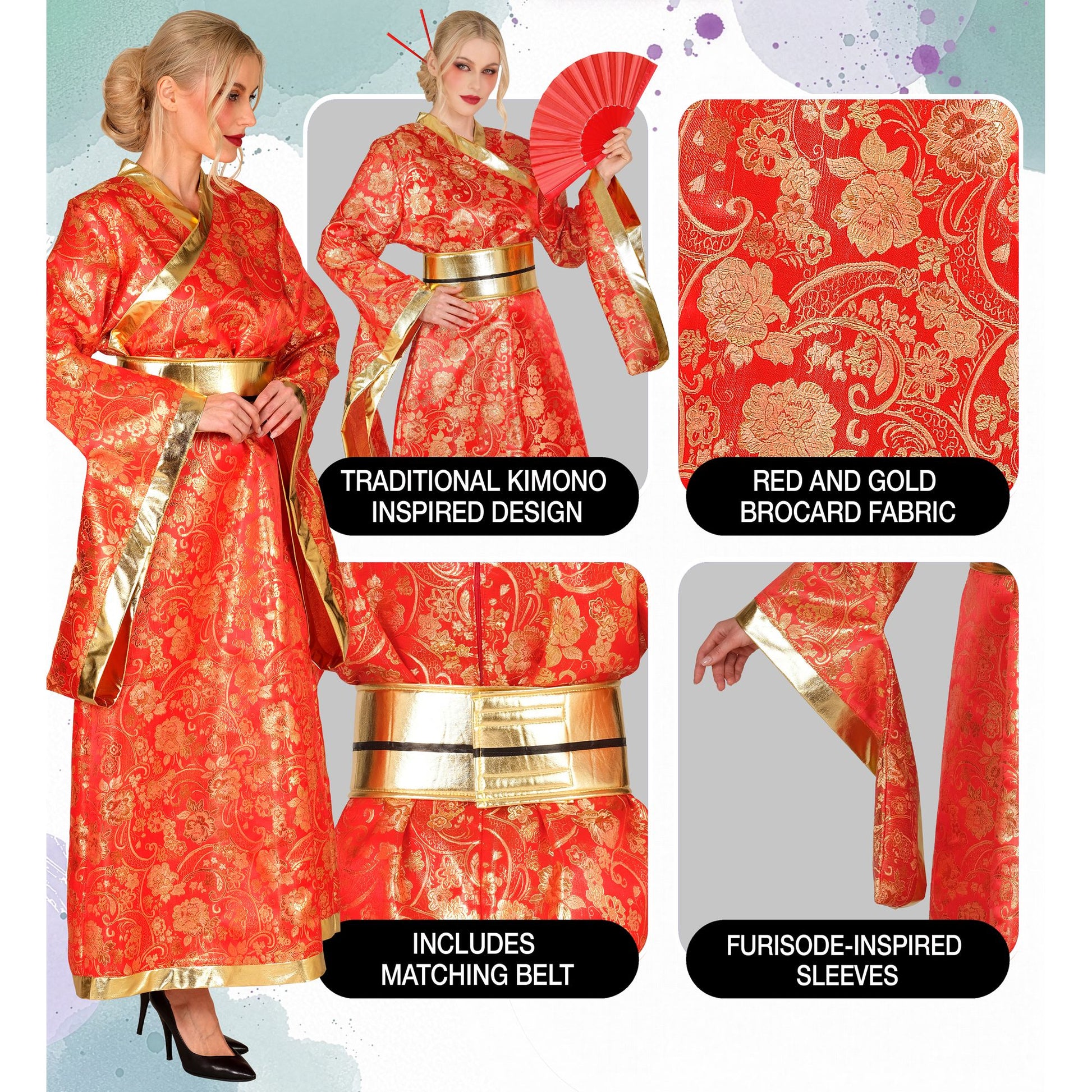 "KIMONO" (Kleid, Gürtel) – Ansicht 7