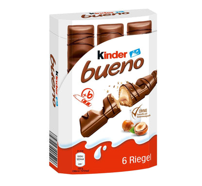 Ferrero kinder bueno 6er Pack 129 g Milch-Haselnuss-Waffelriegel