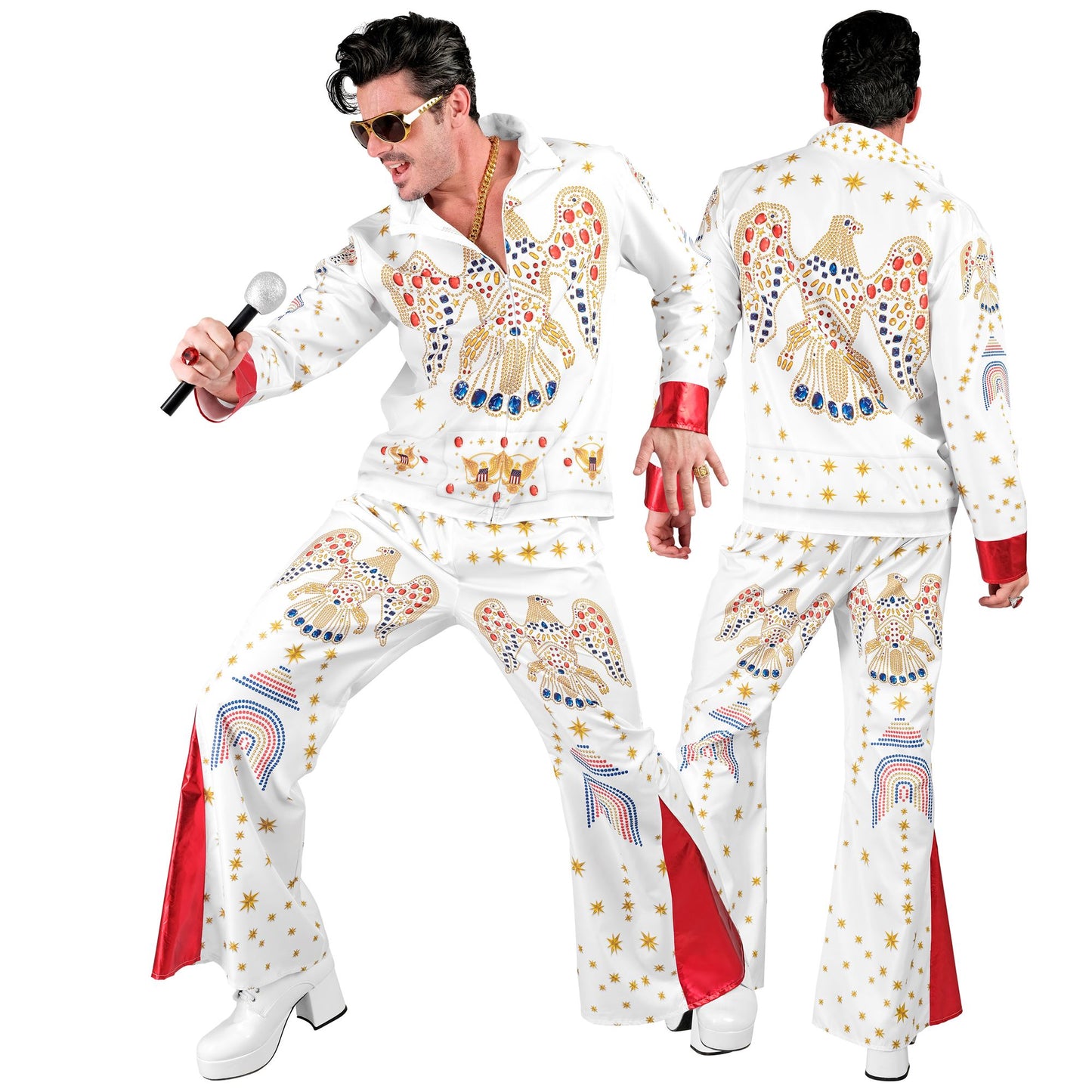 "KING OF ROCK'N'ROLL FAST COSTUME" (Oberteil, Hose) – Detailansicht