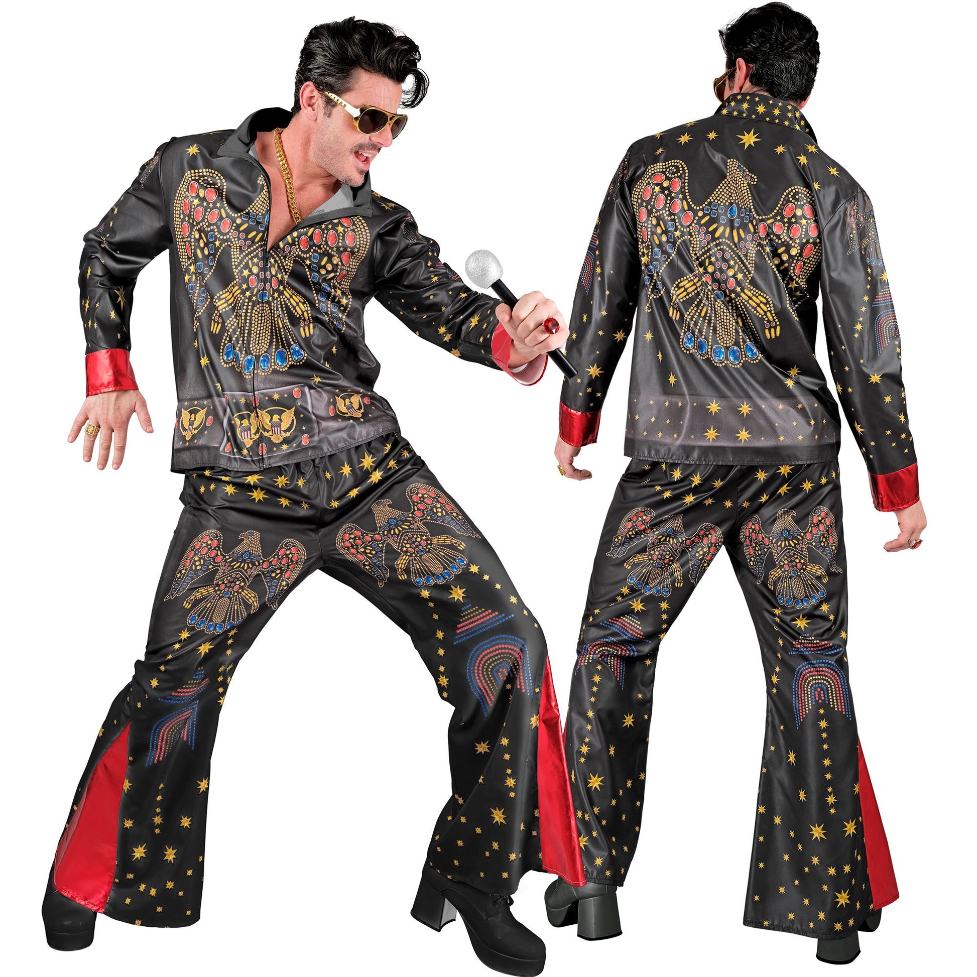 "KING OF ROCK'N'ROLL FAST COSTUME" (Oberteil, Hose) – Detailansicht