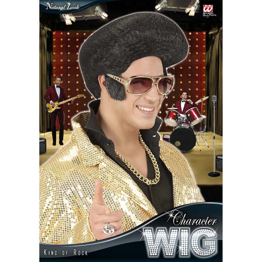 "KING OF ROCK PERÜCKE" in box – Detailansicht