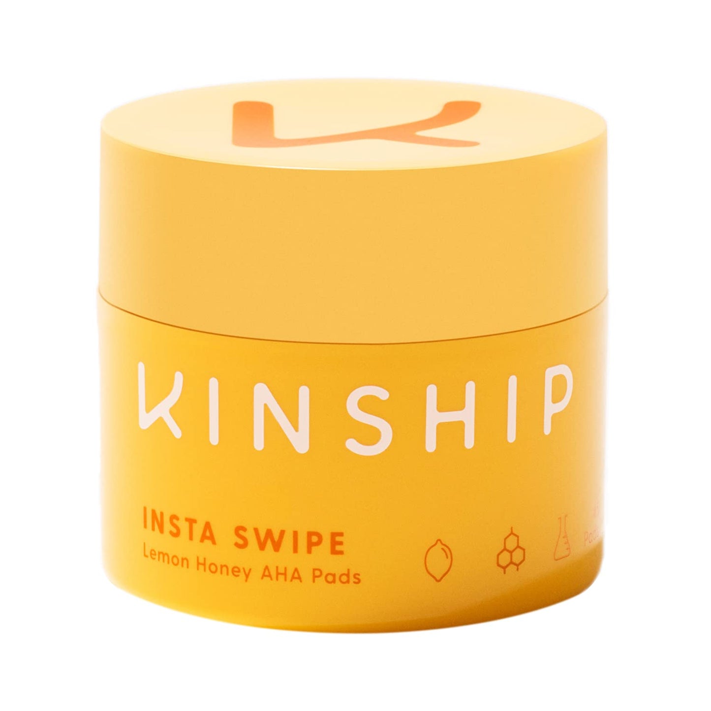 Kinship Kinship, Insta Swipe AHA Lemon Honey Pads, Peeling, Peel-Off Pads, 45 stk. Regular