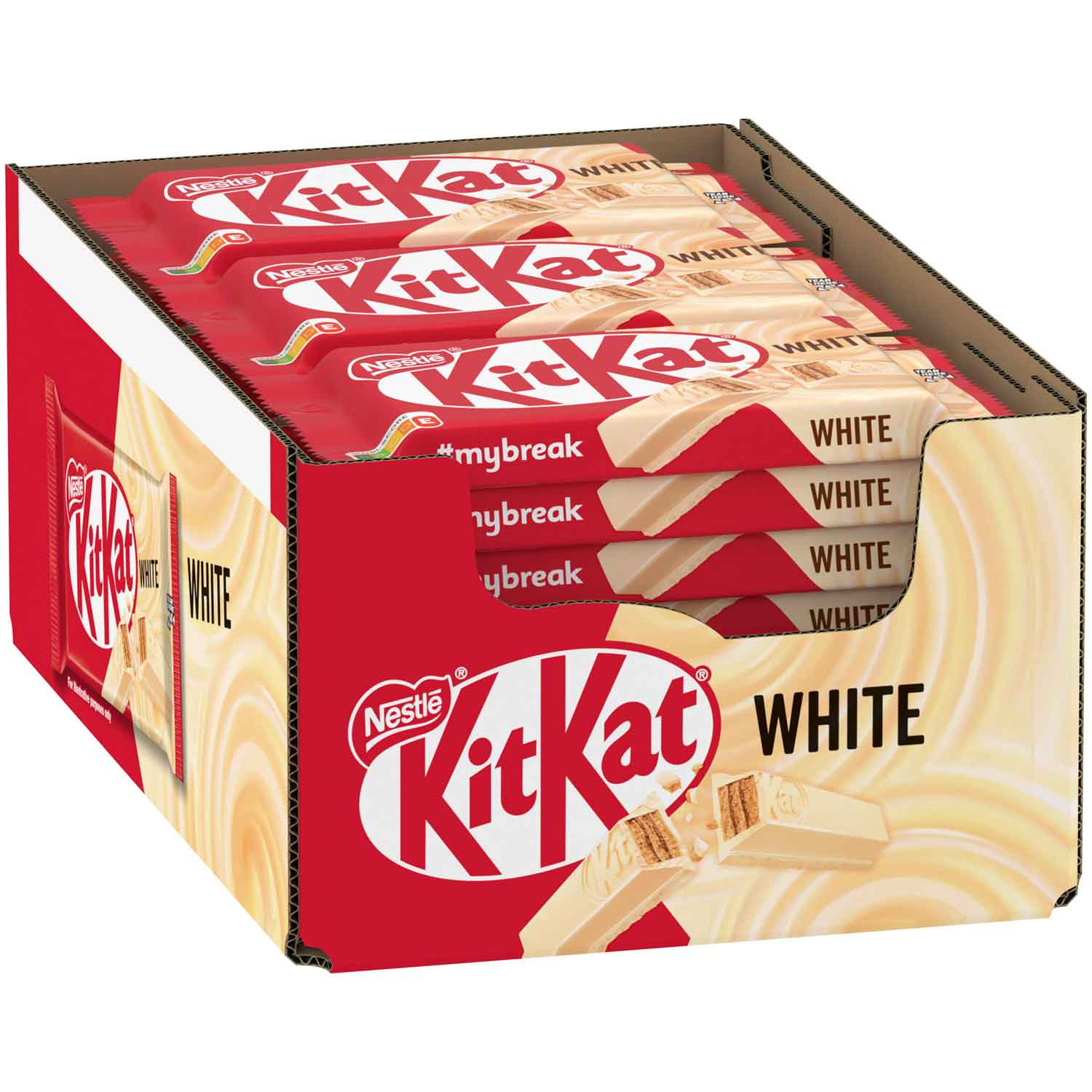 KitKat White Chocolate 24x  41,5g Knusperwaffel in weißer Schokolade - Candyshop.ch
