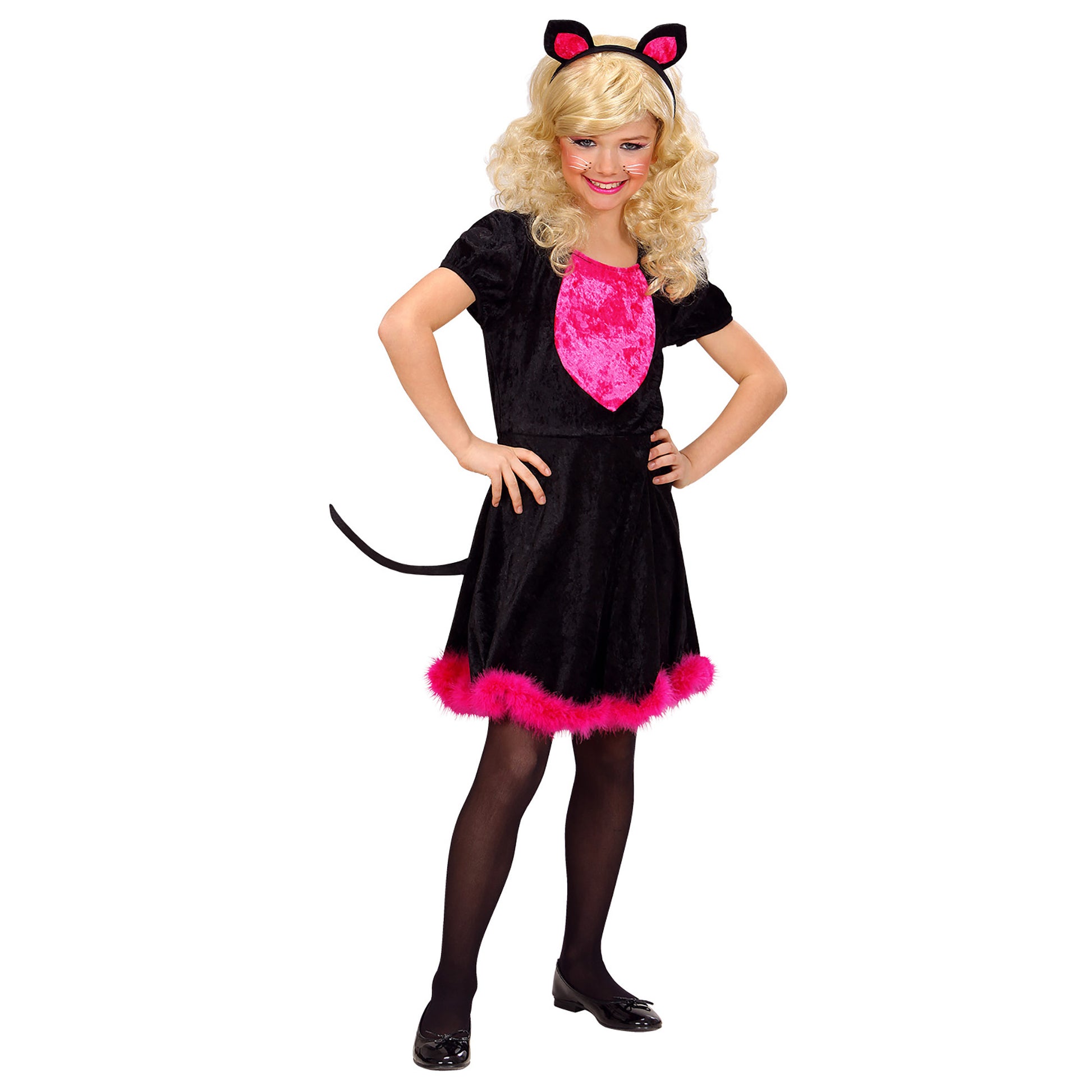 "KITTY KAT" (Kleid mit Schwanz, Ohren) – Vorderansicht