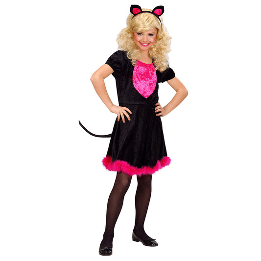 "KITTY KAT" (Kleid mit Schwanz, Ohren) – Vorderansicht