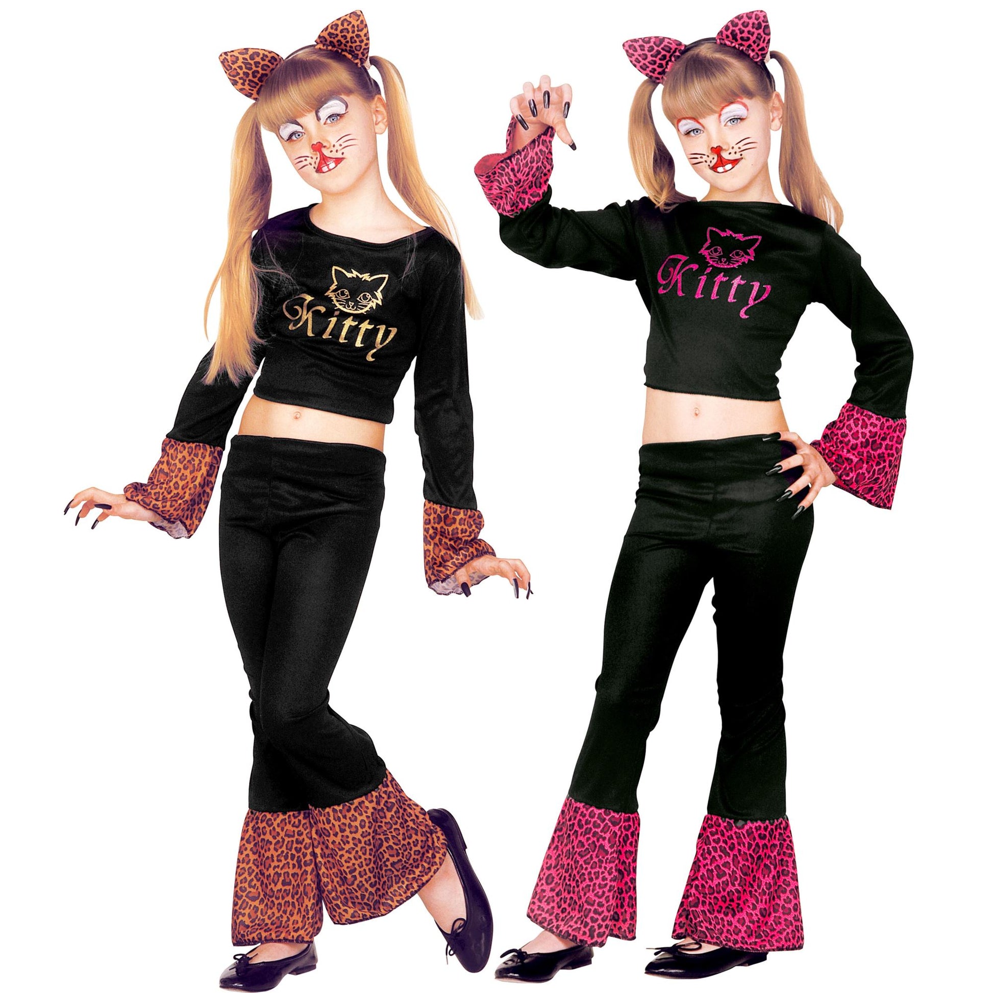 "KITTY" sort. in 2 Farben (Bluse, Hose, Ohren) – Vorderansicht