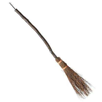 "KLASSISCHER GEBOGENER HEXENBESEN" 89 cm – Vorderansicht