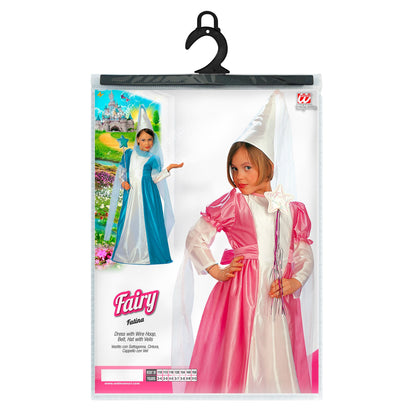 "KLEINE FEE" sort. rosa und türkis (Kleid mit Petticoat, Gürtel, Hut mit Schleier) – Ansicht 3