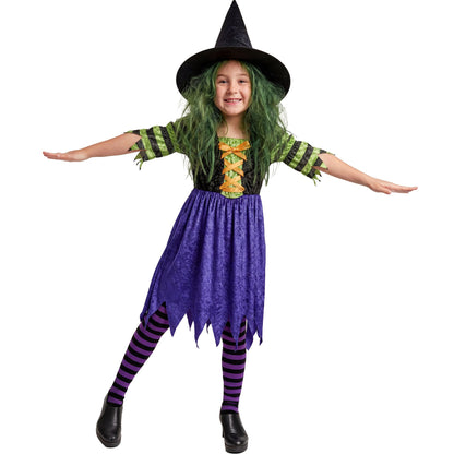 "KLEINE HEXE" aus Samt (Kleid, Hut) – Ansicht 3