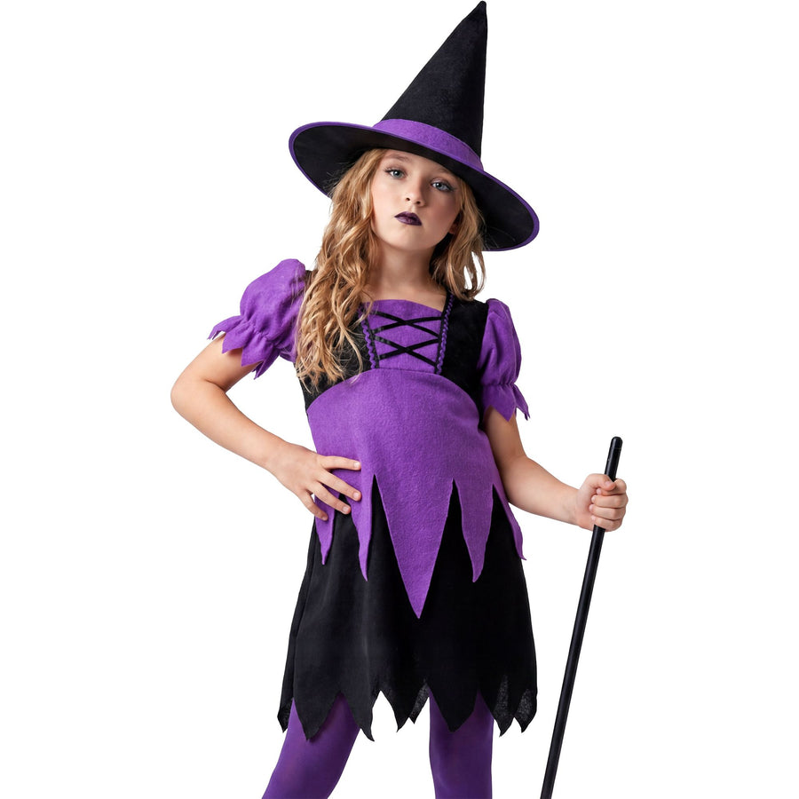 "KLEINE HEXE" (Kleid, Hut) – Vorderansicht