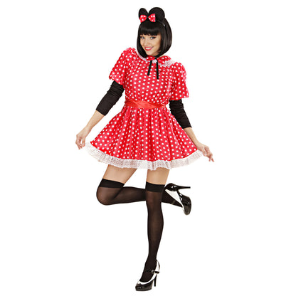 "KLEINE MAUS" (Kleid, Gürtel, Ohren) – Vorderansicht