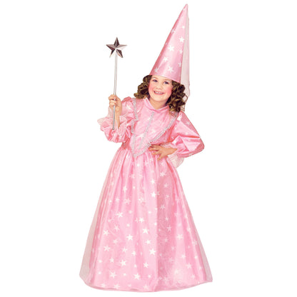"KLEINE ZAUBER FEE" sort. rosa und hellblau (Kleid, Hut mit Schleier) – Detailansicht