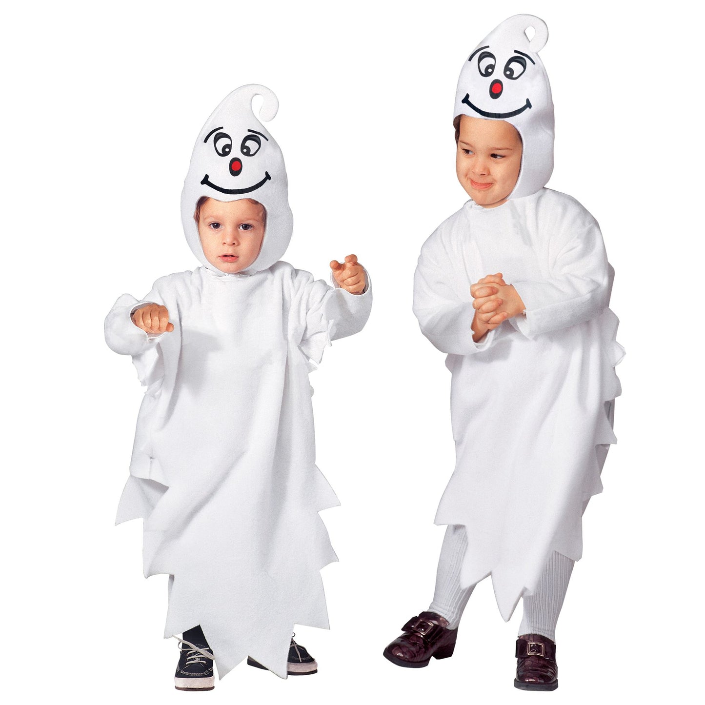 "KLEINES GESPENST" (Overall, Kopfbedeckung mit Maske) – Vorderansicht