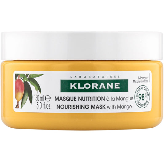 Klorane Klorane, Mango Butter Nutrition, Haarbehandlungs-Crememaske, Zur Nahrung, 150 ml Regular