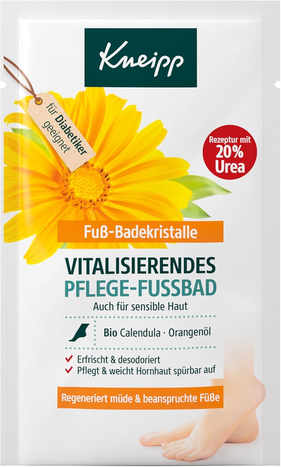 Kneipp, Foot Care, Calendula Flower, Entspannend, Badesalz, 40 g