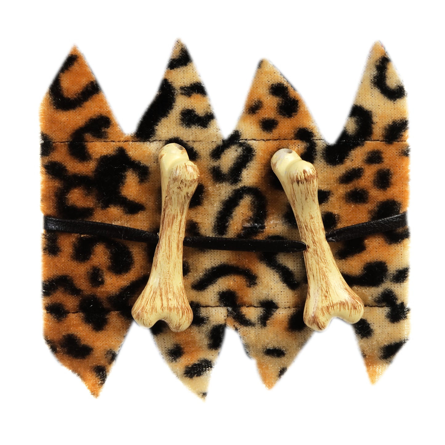 "KNOCHENARMBAND MIT LEOPARDENMUSTER" – Vorderansicht