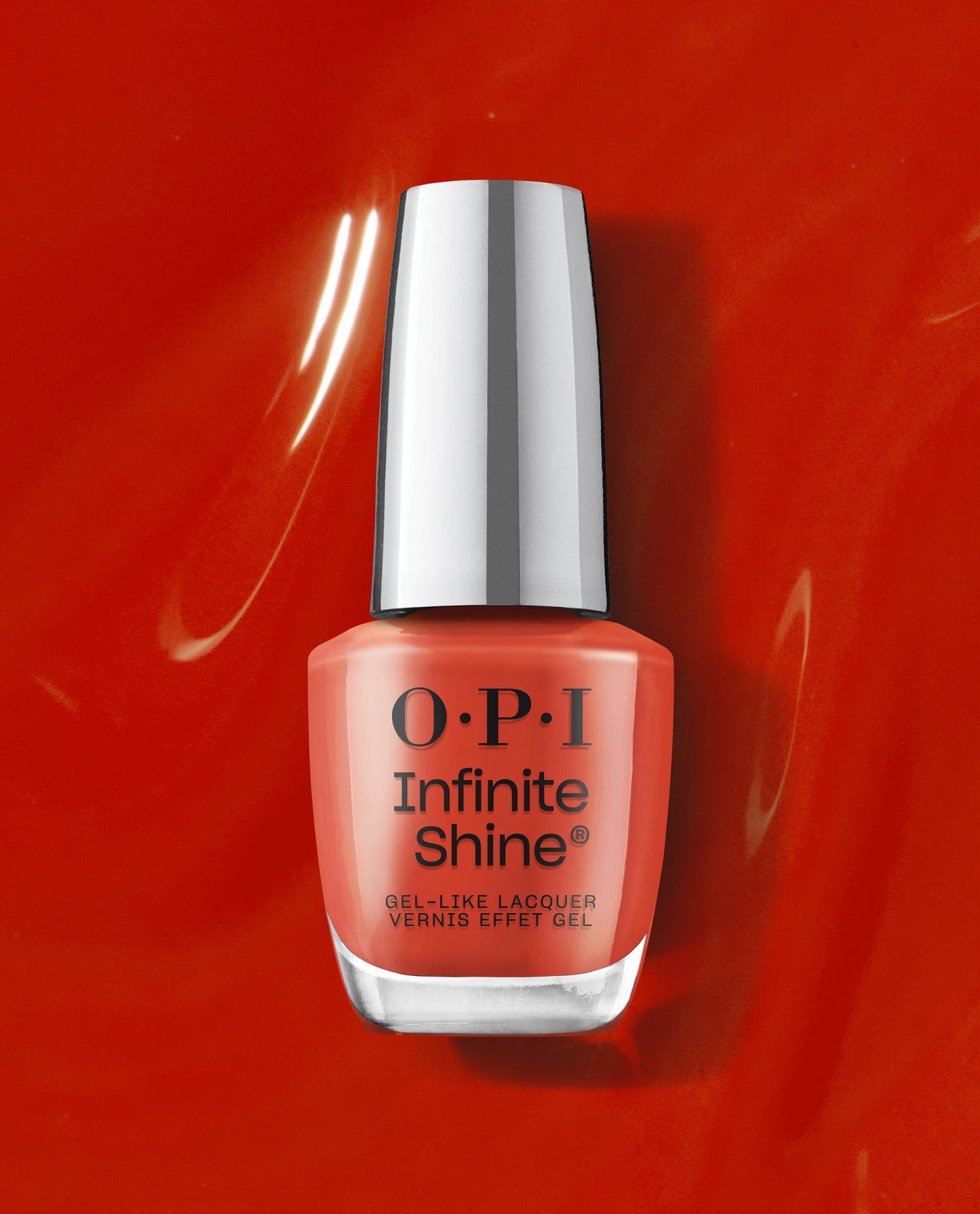 OPI OPI Infinite Shine Nagellack Knock Em Red 15 ml langanhaltend Gel-Effekt Kosmetik