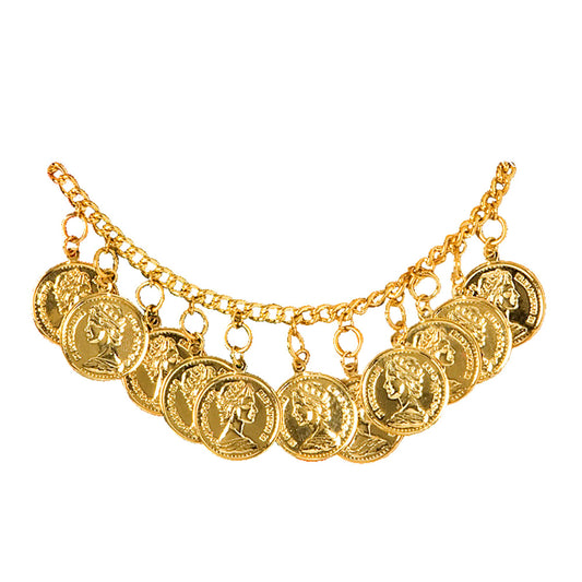 "KNÖCHELBAND MIT GOLDENEN MÜNZEN" – Vorderansicht