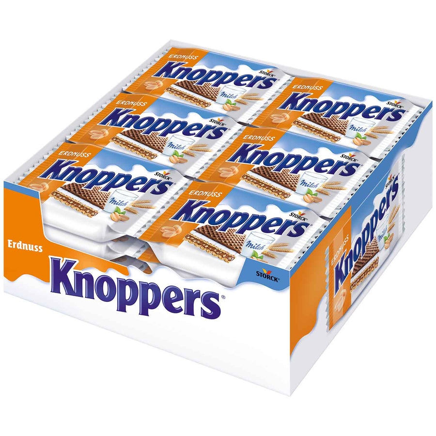 Knoppers 24er Erdnuss-Waffelschnitten einzeln verpackt 600 g