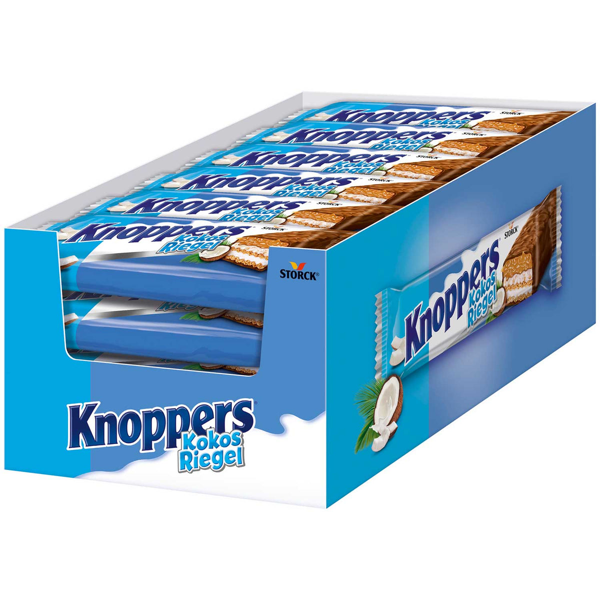 Knoppers Kokos Riegel mit Milchcreme und Kokos 24 x 40 g Packung