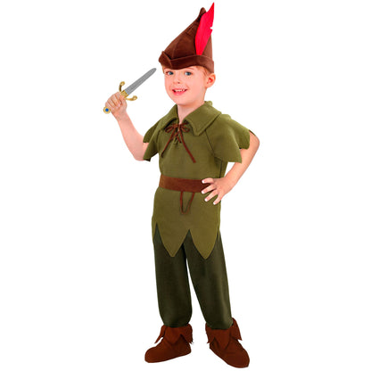 "KOBOLD" (Oberteil, Hose, Gürtel, Schuhüberzieher, Hut) – Vorderansicht